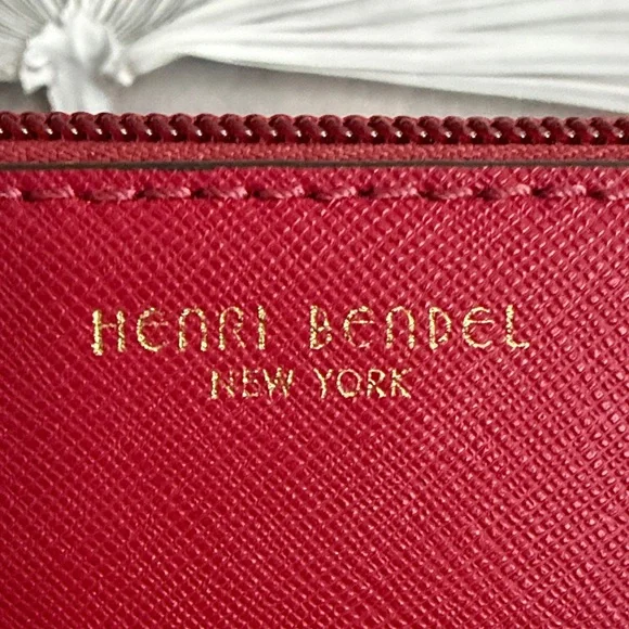 Henri Bendel Crimson Leather Clutch - Picture 7 of 9